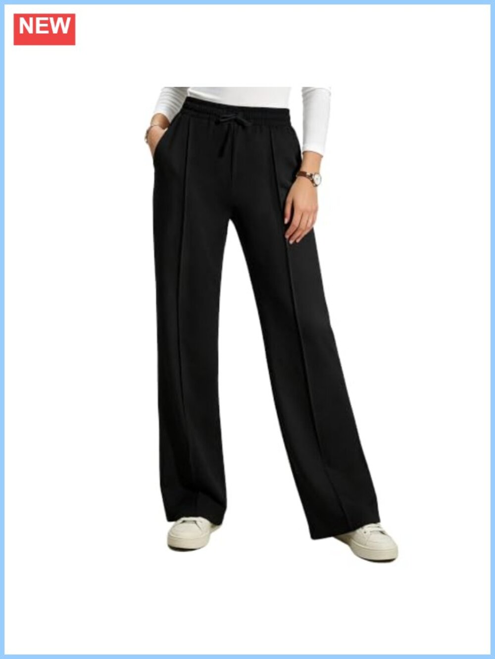 Women Wide Leg Palazzo Lounge Pants High Waist with Pockets